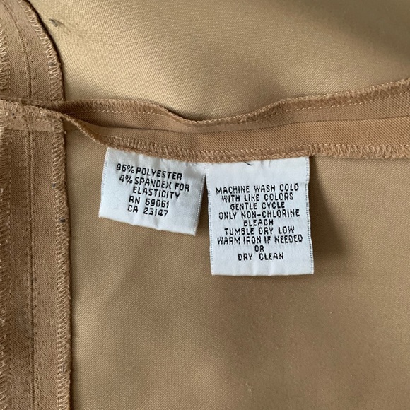 Women’s Tan Button Down Throwover - Picture 4 of 4